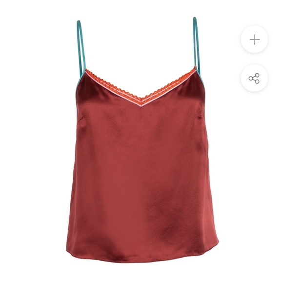 Dannijo Copper Lace Trim Camisole - Picture 2 of 7